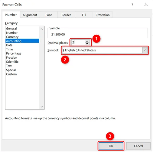 How to Use the Accounting Number Format in Microsoft Excel