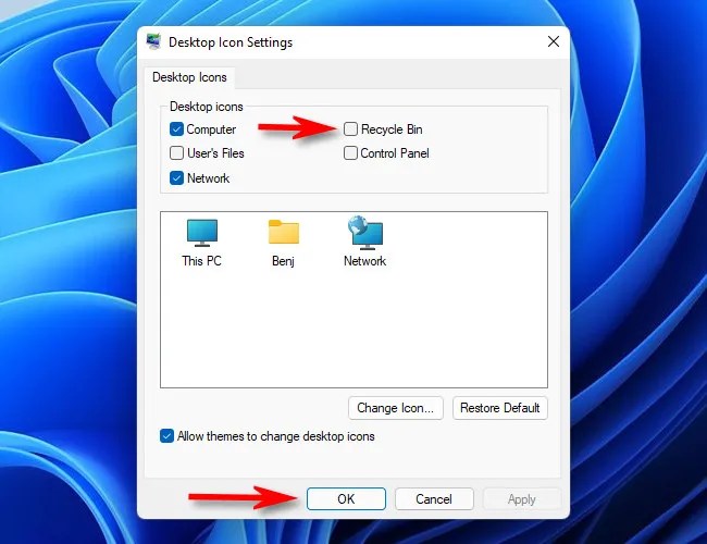 How to Hide or Delete the Recycle Bin Icon in Windows 11, 10, or 7