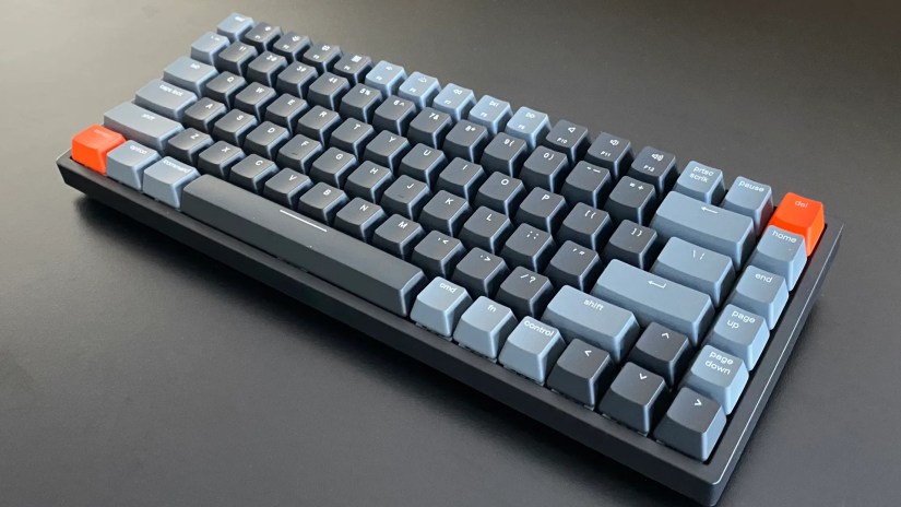 The Vissles V84 Pro Mechanical Keyboard on a desk