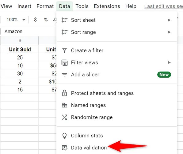 How to Add To or Edit a DropDown List in Google Sheets