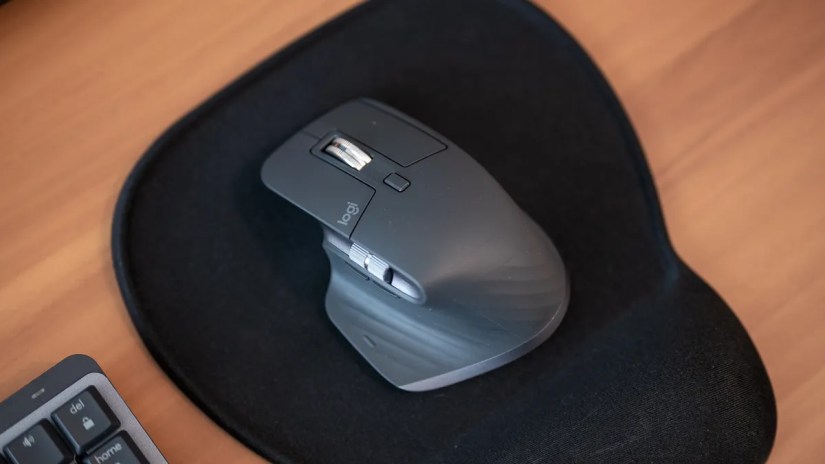 Logitech MX Master 3S on a mouse pad