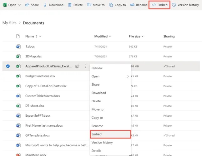 How to Embed a Microsoft Excel Sheet on Your Blog or Site