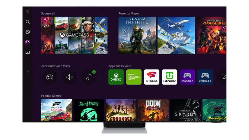 The Xbox app on a Samsung smart TV.