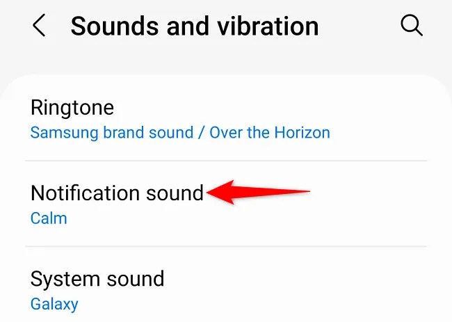 Tap &ldquo;Notification Sound.&quot;