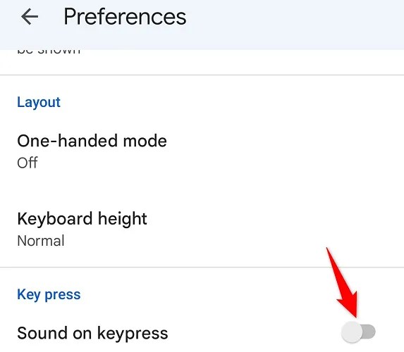 Turn off &ldquo;Sound on Keypress.&quot;