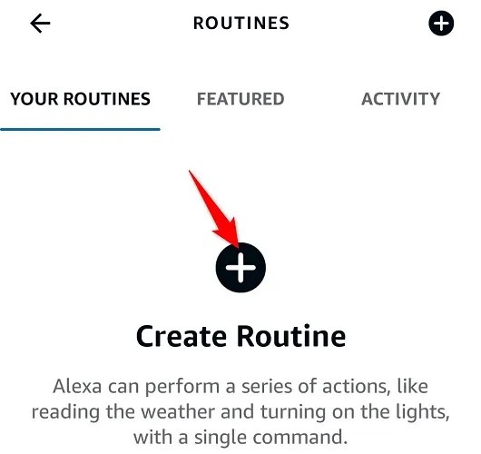 Select &ldquo;Create Routine.&quot;