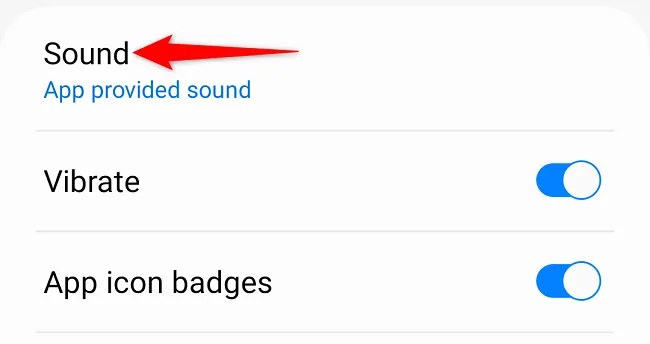 Select &ldquo;Sound.&quot;