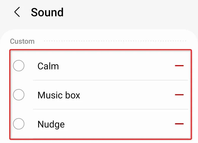 Choose a notification sound.