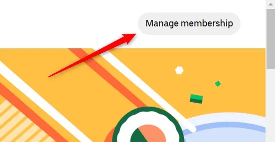 Click Manage Membership.