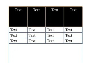 Selected cells.