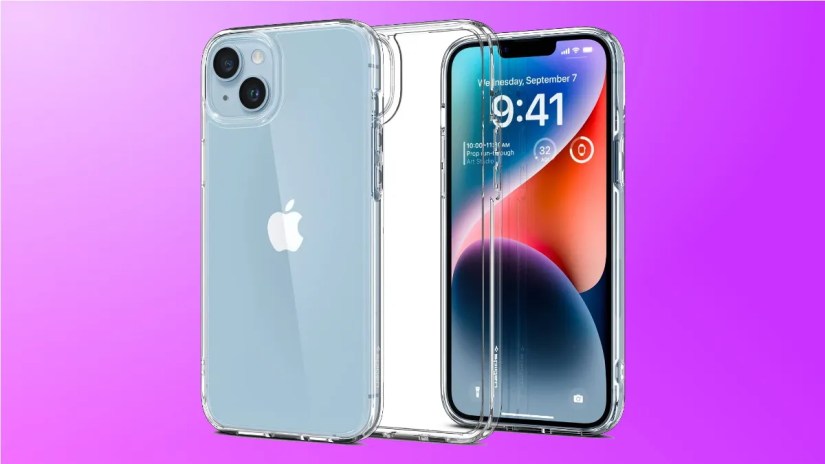 Spigen ultra hybrid cases on purple background