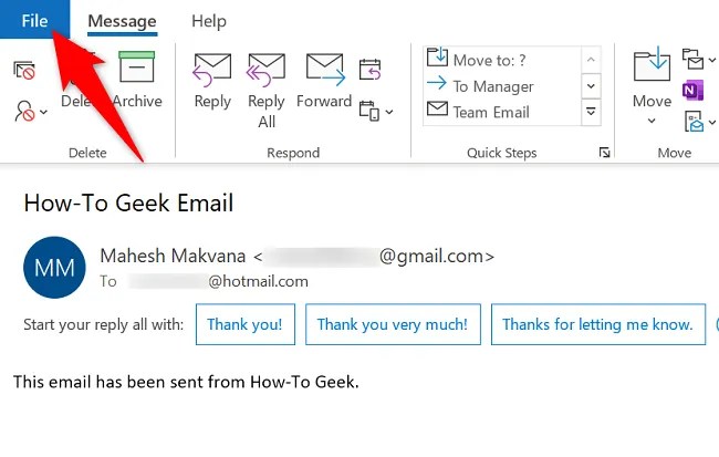 Select &ldquo;File&rdquo; in the top-left corner.