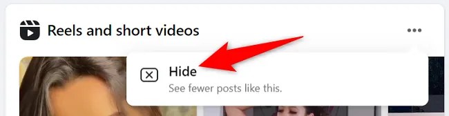 Choose &ldquo;Hide&rdquo; in the menu.