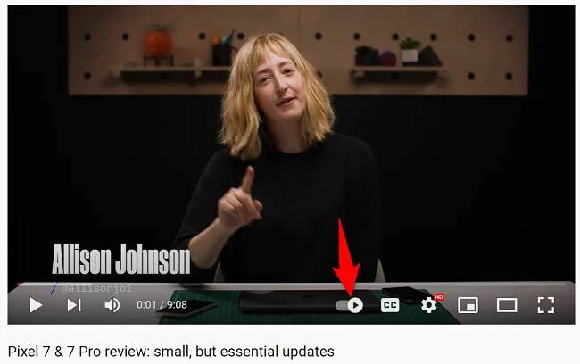 Click the autoplay toggle.