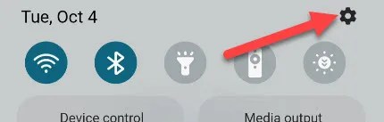 Tap the gear icon.