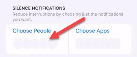 Tap &ldquo;Choose People.&quot;