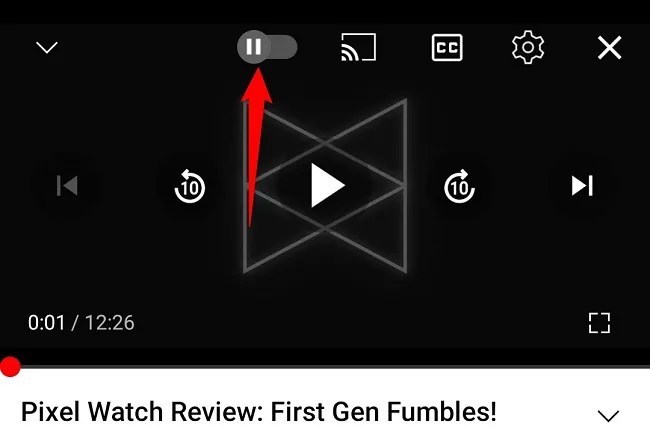 Tap the autoplay toggle.