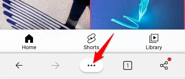 Select the three dots at the bottom.