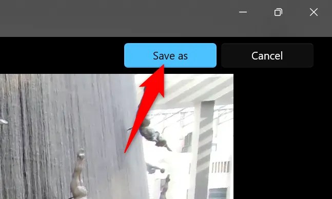 Select &ldquo;Save As&rdquo; at the top-right corner.
