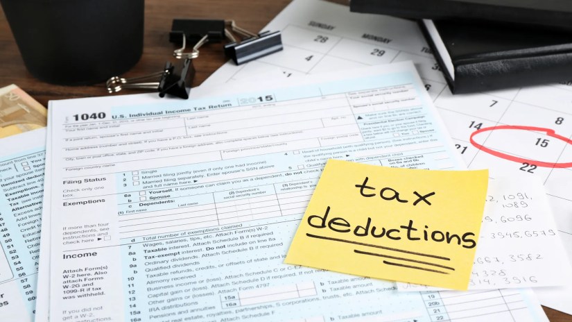 Paper,Sheet,With,Text,Tax,Deductions,And,Individual,Tax,Return