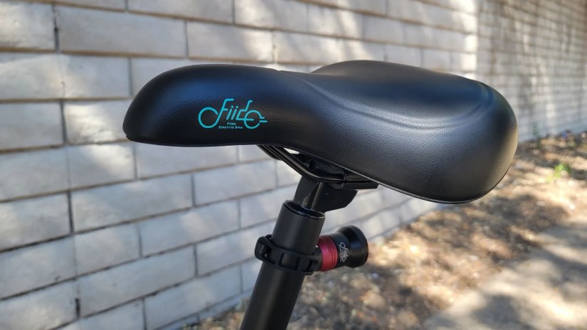 Fiido D3 Pro Mini Electric Bike seat with attached tail light