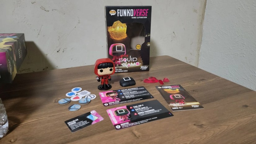 Funkoverse Squide Game strategy game expansion box and contents
