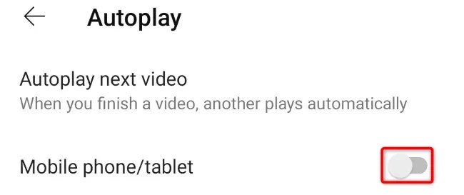 Disable &ldquo;Mobile Phone/Tablet.&quot;