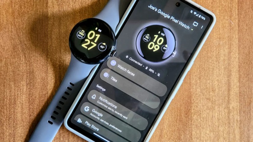 Pixel Watch and companion app.