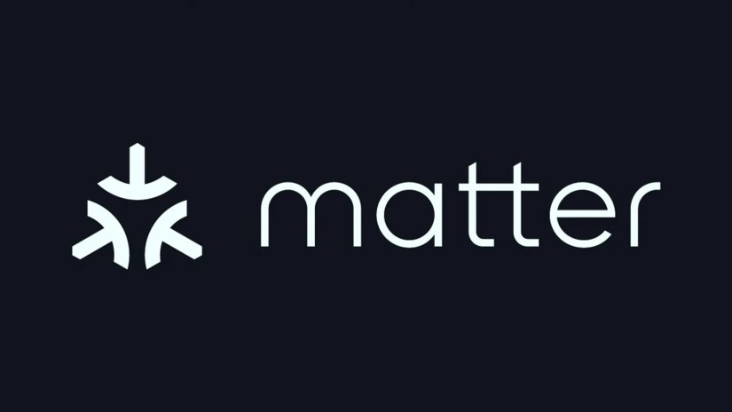 The Matter logo on a navy blue background.