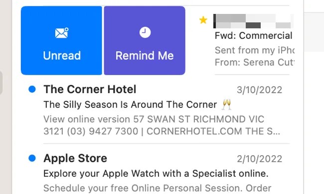 &ldquo;Remind Me&rdquo; Apple Mail feature