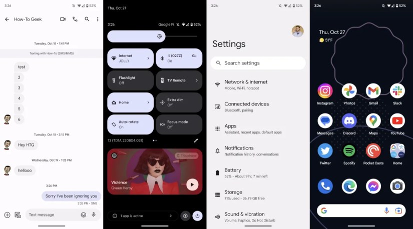 Pixel 7 screenshots.