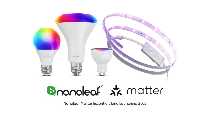 Nanoleaf&rsquo;s banner advertising its Matter-compatible Essentials.