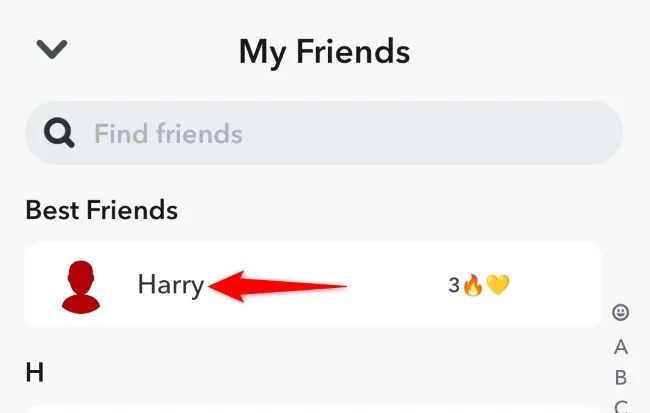 Choose a friend.