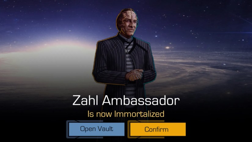 The screen showing the immortalization of the Zahl Ambassador