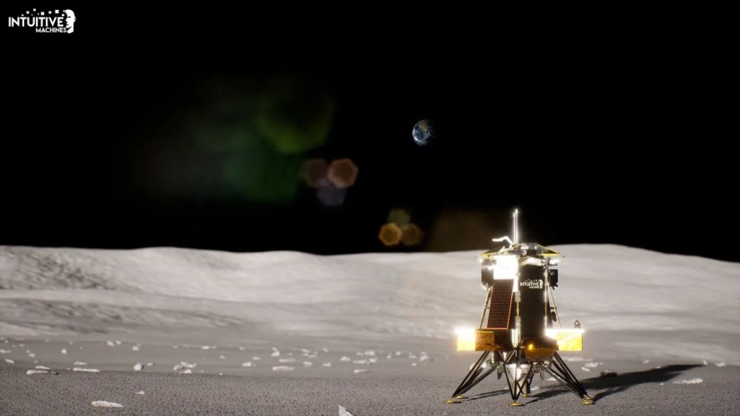 Render image of the Intuitive Machines Nova-C lander
