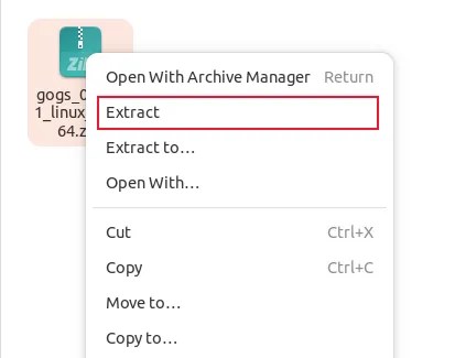 Right-click context menu with &ldquo;Extract&rdquo; option highlighted