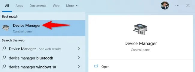 Select Device Manager.