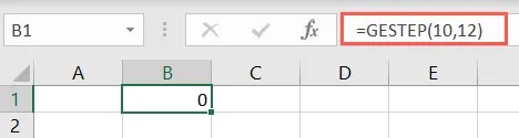 GESTEP function using a number