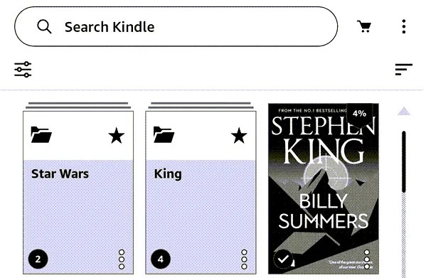 Kindle collections.