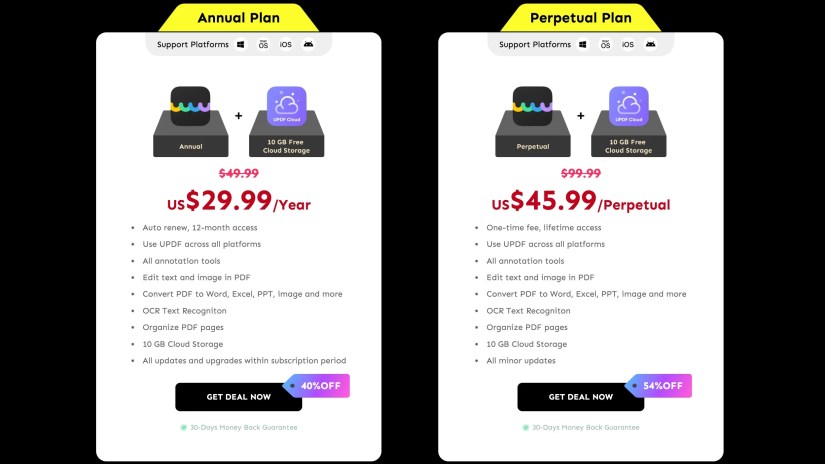 UPDF Deal Pricing