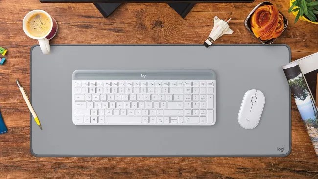 Logitech desk mat.