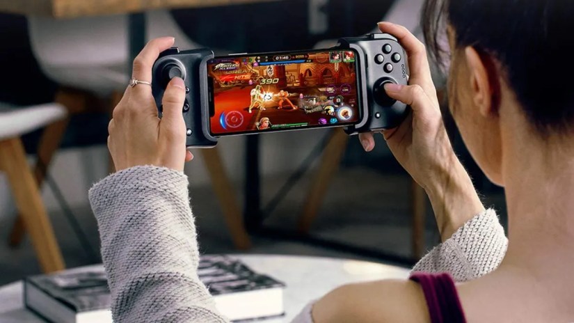 Razer Kishi iPhone controller being used to play game