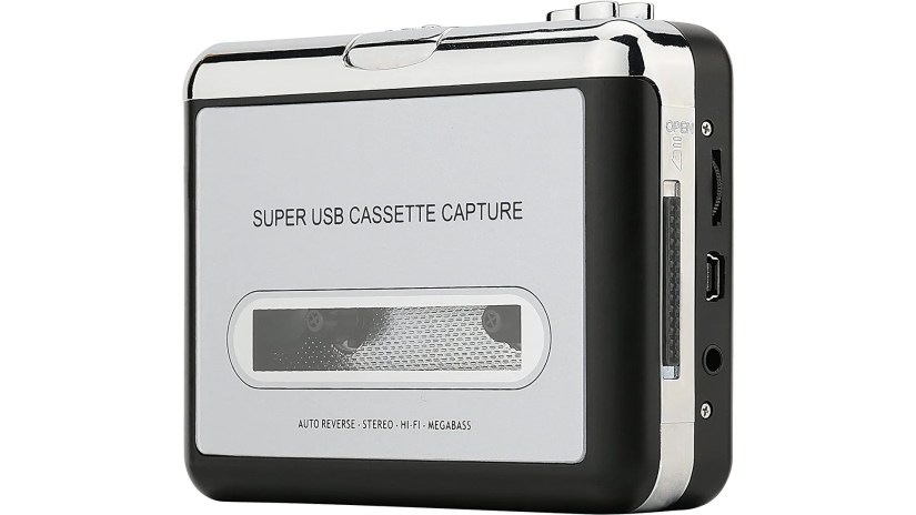 The reshow cassette to mp3 converter on a white background