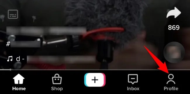 Tap &ldquo;Profile&rdquo; in the bottom-right corner.