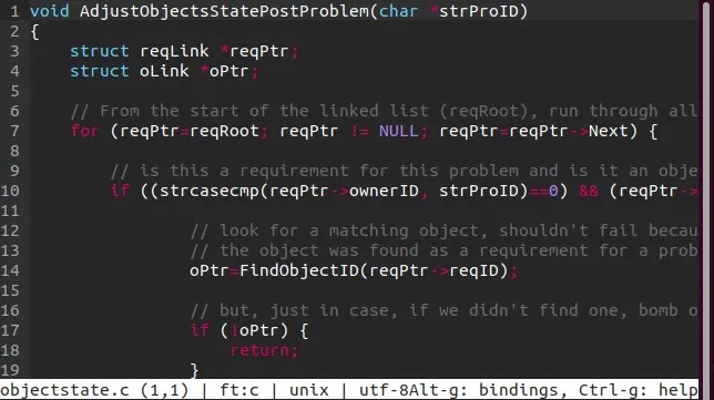 The Micro terminal-based text editor