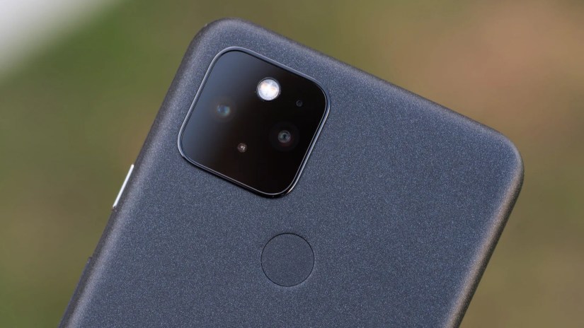 The Google Pixel 5&rsquo;s camera array.