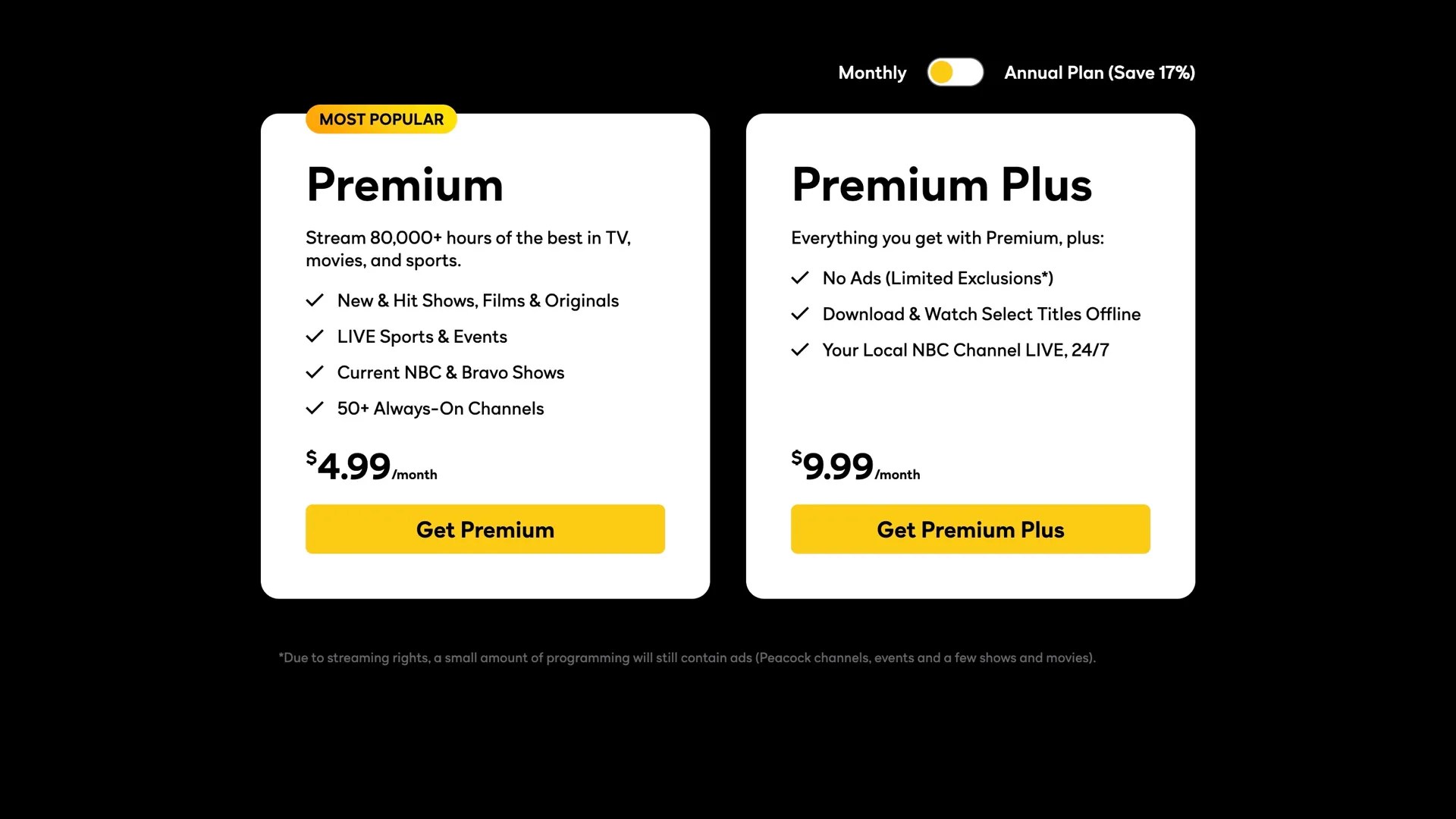 No More Freebies, NBC's Peacock Now Starts at 5