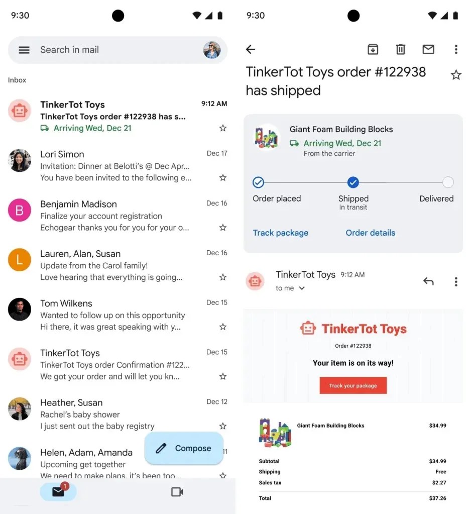 Here's How to Use Gmail's New Package Tracking