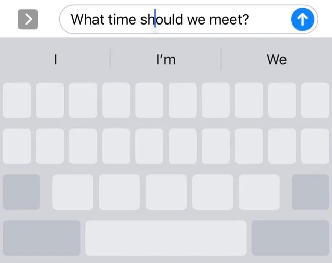 Move cursor with the iPhone keyboard trackpad