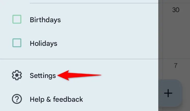 Select &ldquo;Settings.&quot;